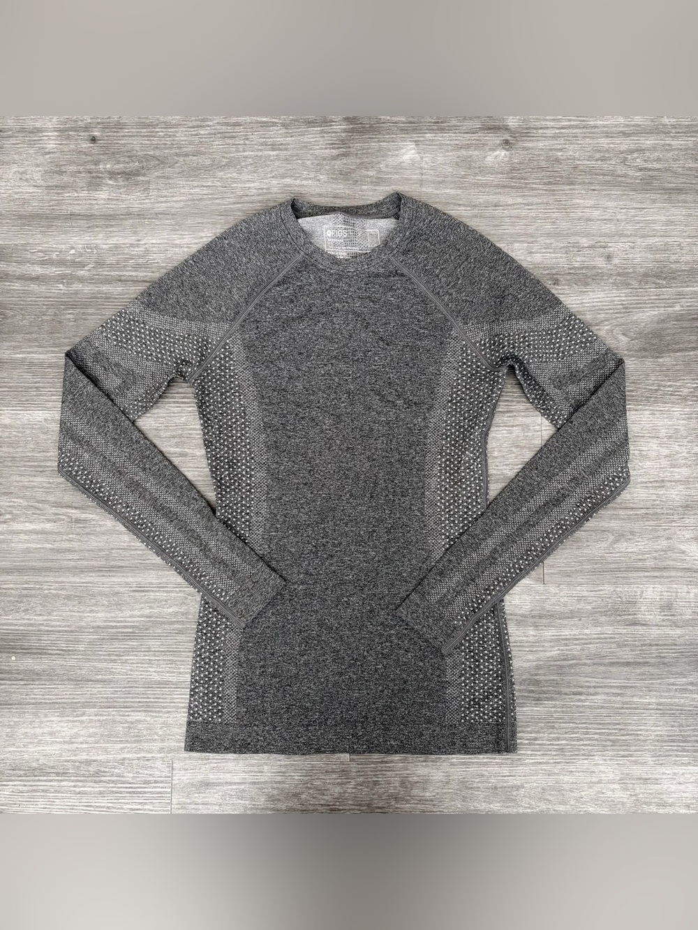 Figs Salta Seamless Long-Sleeve Underscrub Graphite Grey Gray XXS